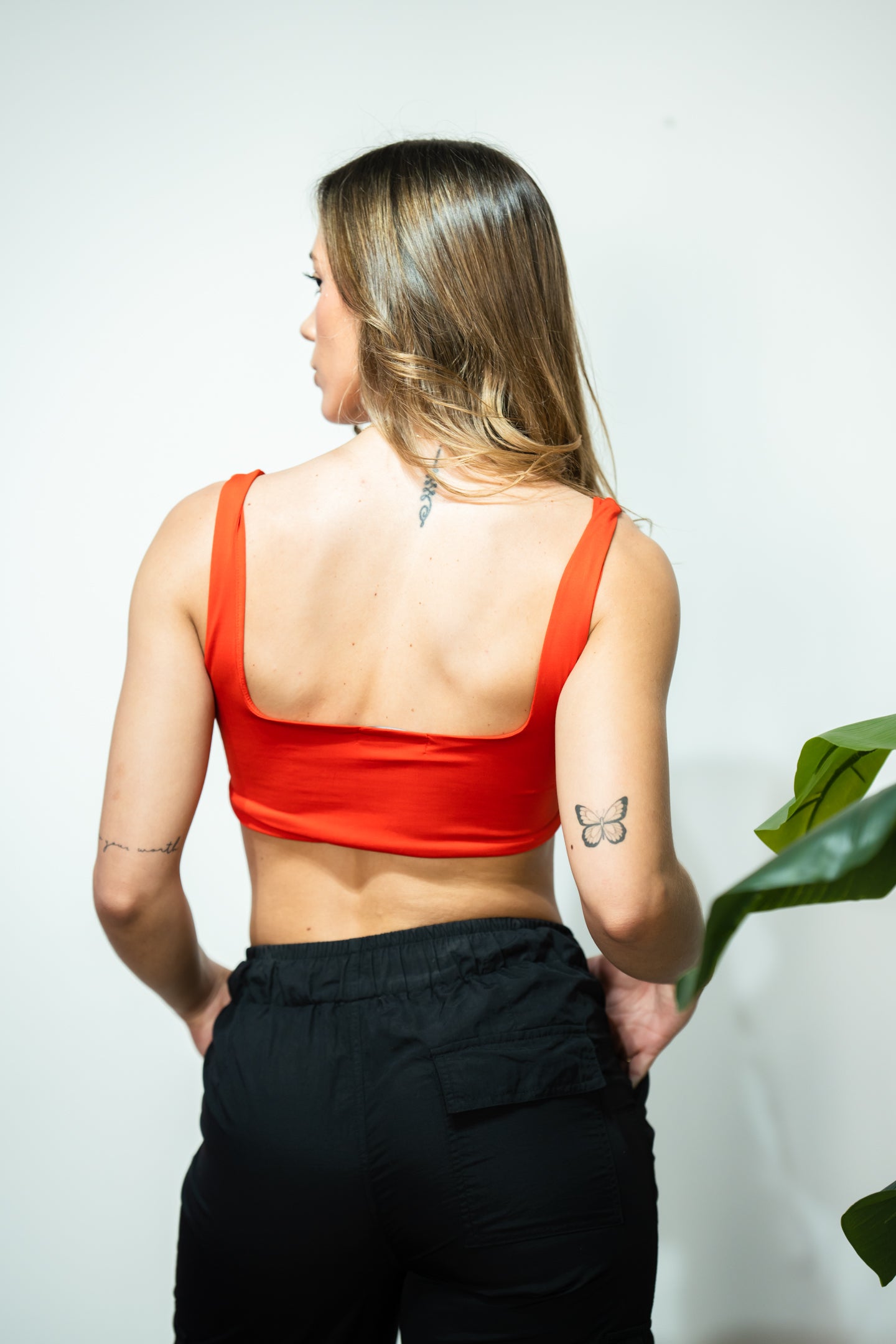 TOP BASICO CORTO ROJO