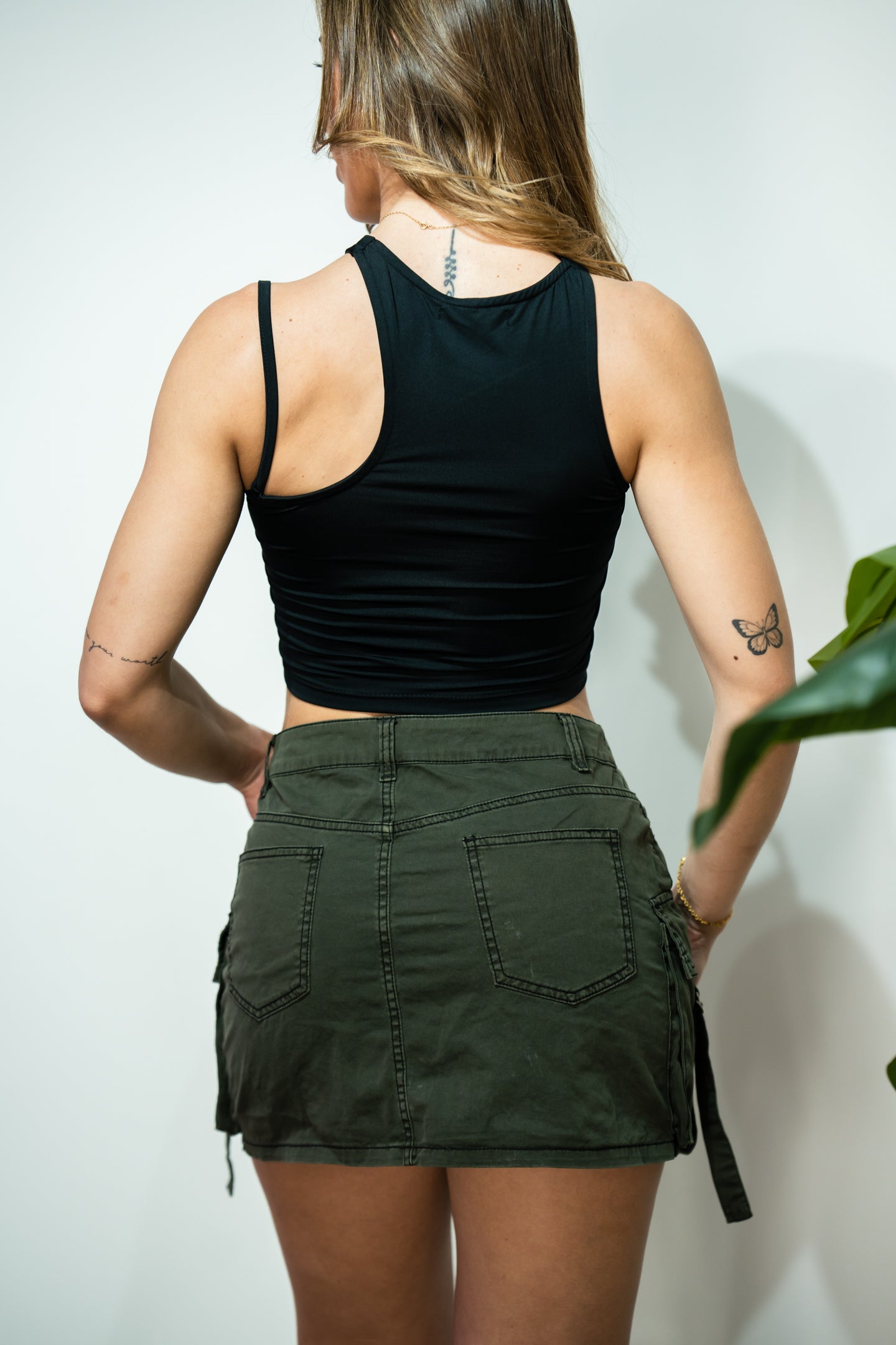 TOP DOBLE TIRA NEGRO